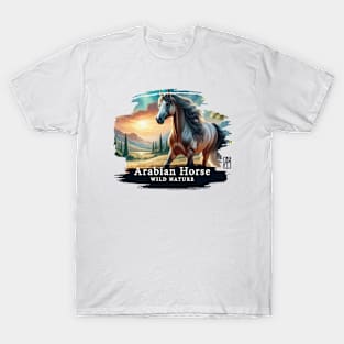 Arabian Horse - WILD NATURE - HORSE -12 T-Shirt